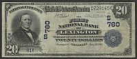 Lexington, KY, Ch. #760, 1902DB $20, 816